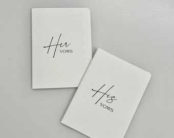 Vow Books for Wedding, Wedding Vow Book Set, Vow Book