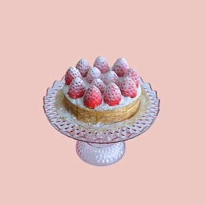 Strawberry pie soap | handmade soap, dessert soap, fake food soap, birthday gift, unique gift, wedding favors, gift
