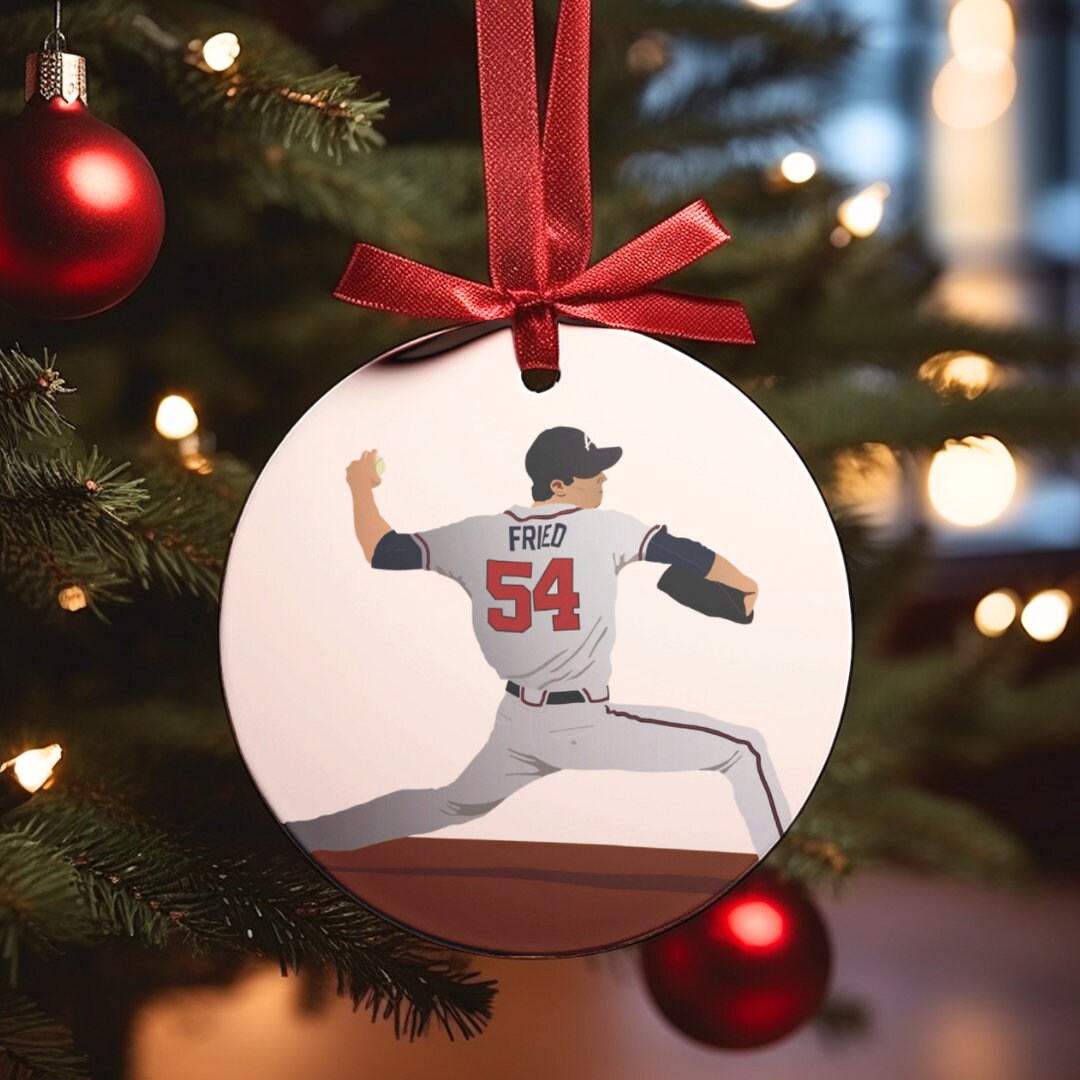 Atlanta Braves Ornament Christmas Atlanta Braves Gifts Atlanta Etsy