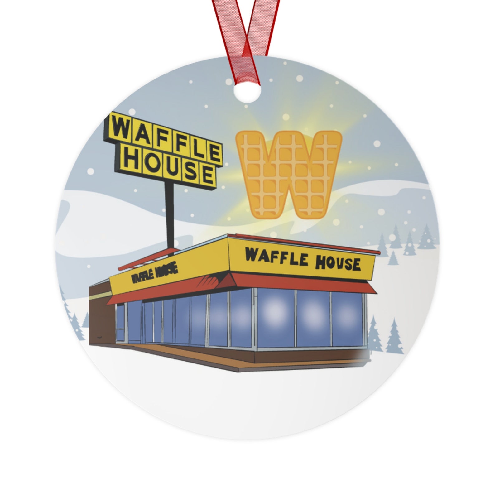 Waffle House Ornament Waffle House Christmas Waffle House Lover Waffle