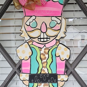 Nutcracker wooden door hanger