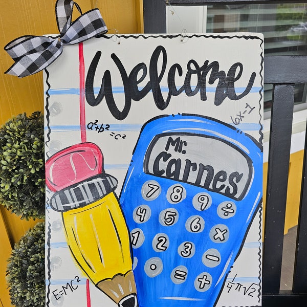 Math Door Decor Etsy