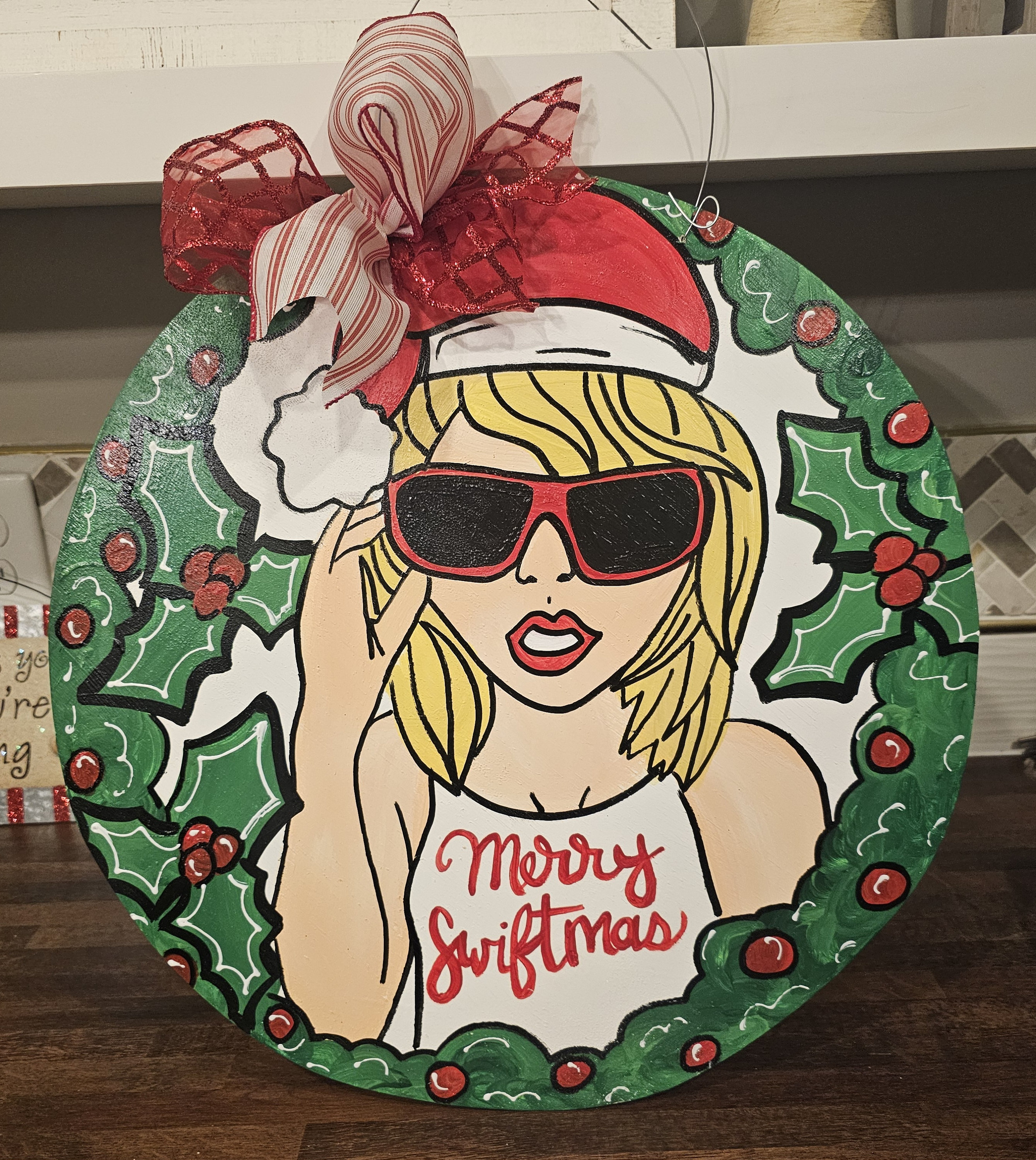 Merry Swiftmas Taylor Swift Door Hanger Christmas Wreath - Etsy