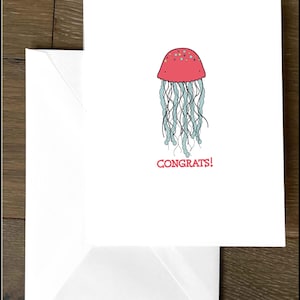 FÉLICITATIONS ! (Honnêtement, je suis un peu méduse.) Une carte de félicitations méduse à envoyer à la personne dont vous êtes le plus fier et un peu jalouse !