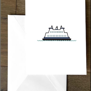 Tu me manques beaucoup. Une jolie carte parfaite pour un ami ou un membre de la famille qui aime les ferries de PNW.