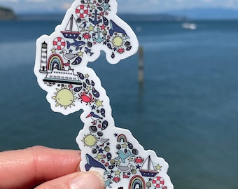 Whidbey Island Sticker Teacher Gift for Student Memento for Grandma