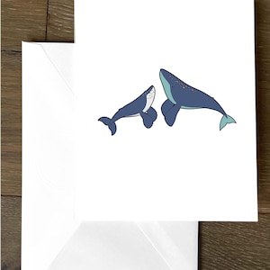 I whale always be here for you. A supportive greeting card for that person who loves the sea.
