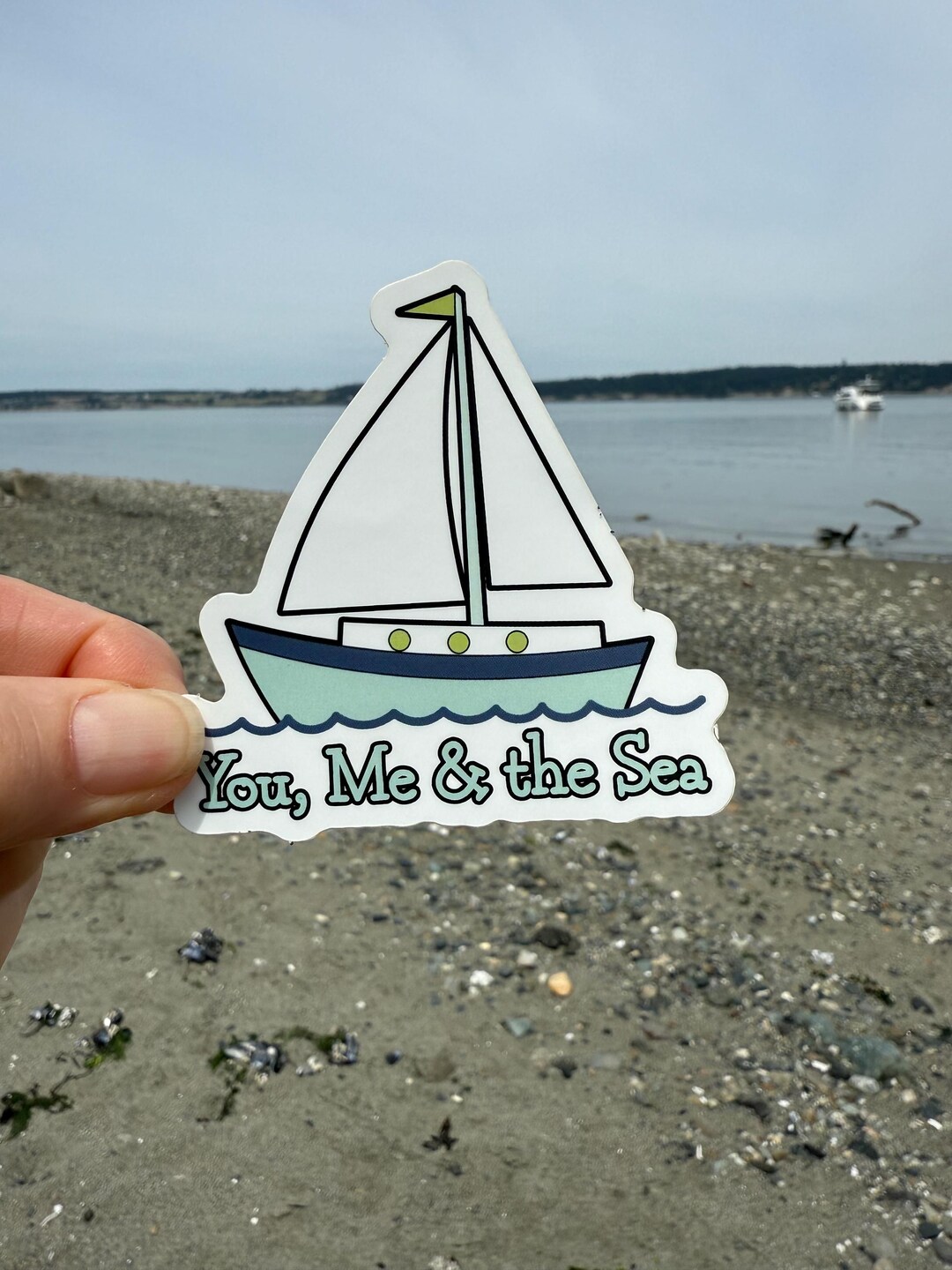 You, Me & the Sea - Perfect Sailing Partner Vinyl Sticker | 3” X 3 ...