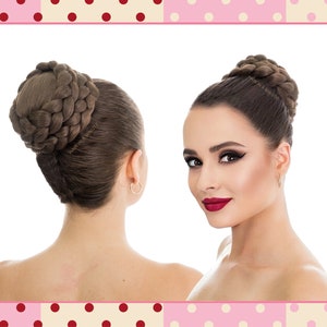 Faux Hair Bun Chignon Updo Wedding Bun Hairstyle Bun Hairpiece MALLORY
