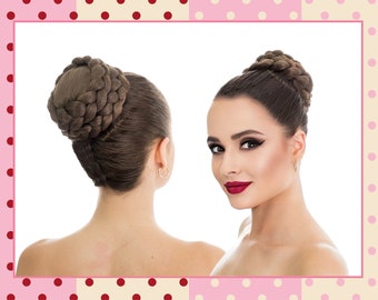 Faux Hair Bun Chignon Updo Wedding Bun Hairstyle Bun Hairpiece MALLORY