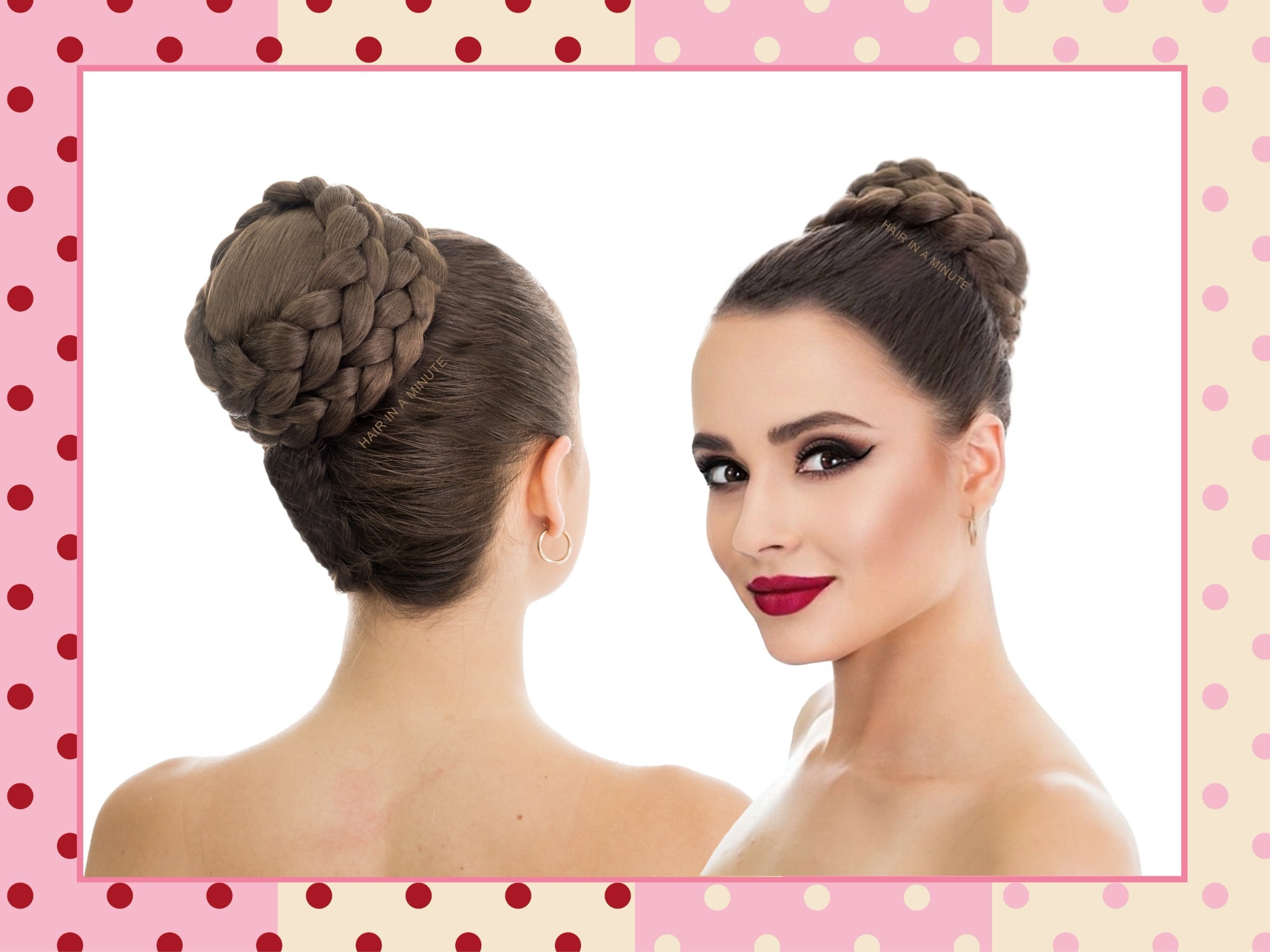 Faux Hair Bun Chignon Updo Wedding Bun Hairstyle Bun Hairpiece MALLORY