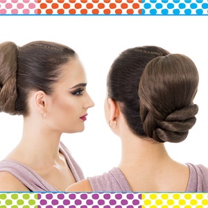 Faux Hair Bun Chignon Updo Wedding Bun Hairstyle Bun Hairpiece IRENE
