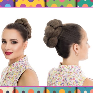 Faux Hair Bun Chignon Updo Wedding Bun Hairstyle Bun Hairpiece SOPHIA image 3