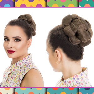 Faux Hair Bun Chignon Updo Wedding Bun Hairstyle Bun Hairpiece SOPHIA image 9