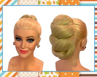 Faux Hair Bun Chignon Updo Wedding Bun Hairstyle Bun Hairpiece TARA