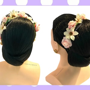 Faux Hair Bun Chignon Updo Wedding Bun Hairstyle Bun Hairpiece ANNA