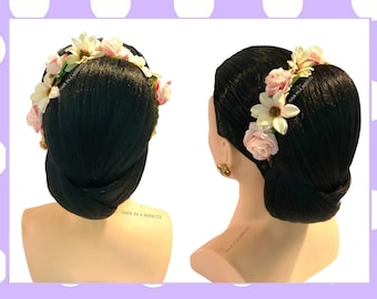 Faux Hair Bun Chignon Updo Wedding Bun Hairstyle Bun Hairpiece ANNA