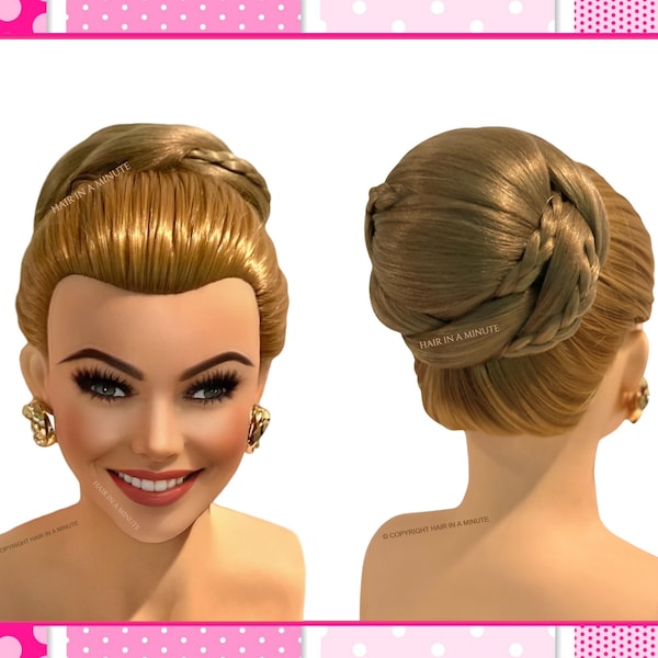 Faux Hair Bun Chignon Updo Wedding Bun Hairstyle Bun Hairpiece ALEXIS