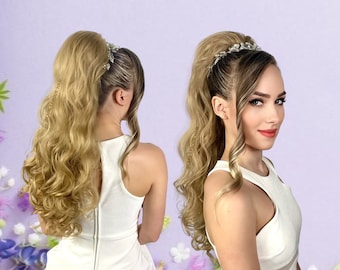 Faux Drawstring Ponytail PETRA Extra Volume Big Hair