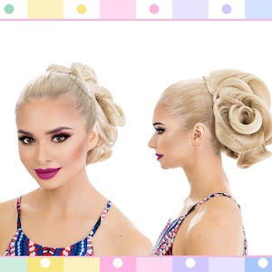 Faux Hair Bun Chignon Updo Wedding Bun Hairstyle Bun Hairpiece CLAIRE