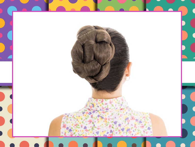 Faux Hair Bun Chignon Updo Wedding Bun Hairstyle Bun Hairpiece SOPHIA image 6