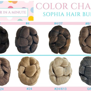 Faux Hair Bun Chignon Updo Wedding Bun Hairstyle Bun Hairpiece SOPHIA image 4