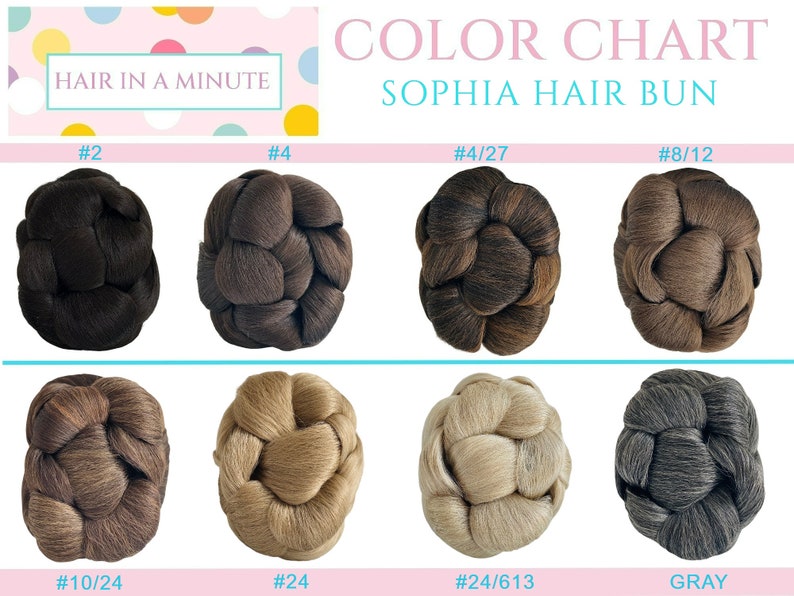 Faux Hair Bun Chignon Updo Wedding Bun Hairstyle Bun Hairpiece SOPHIA image 4