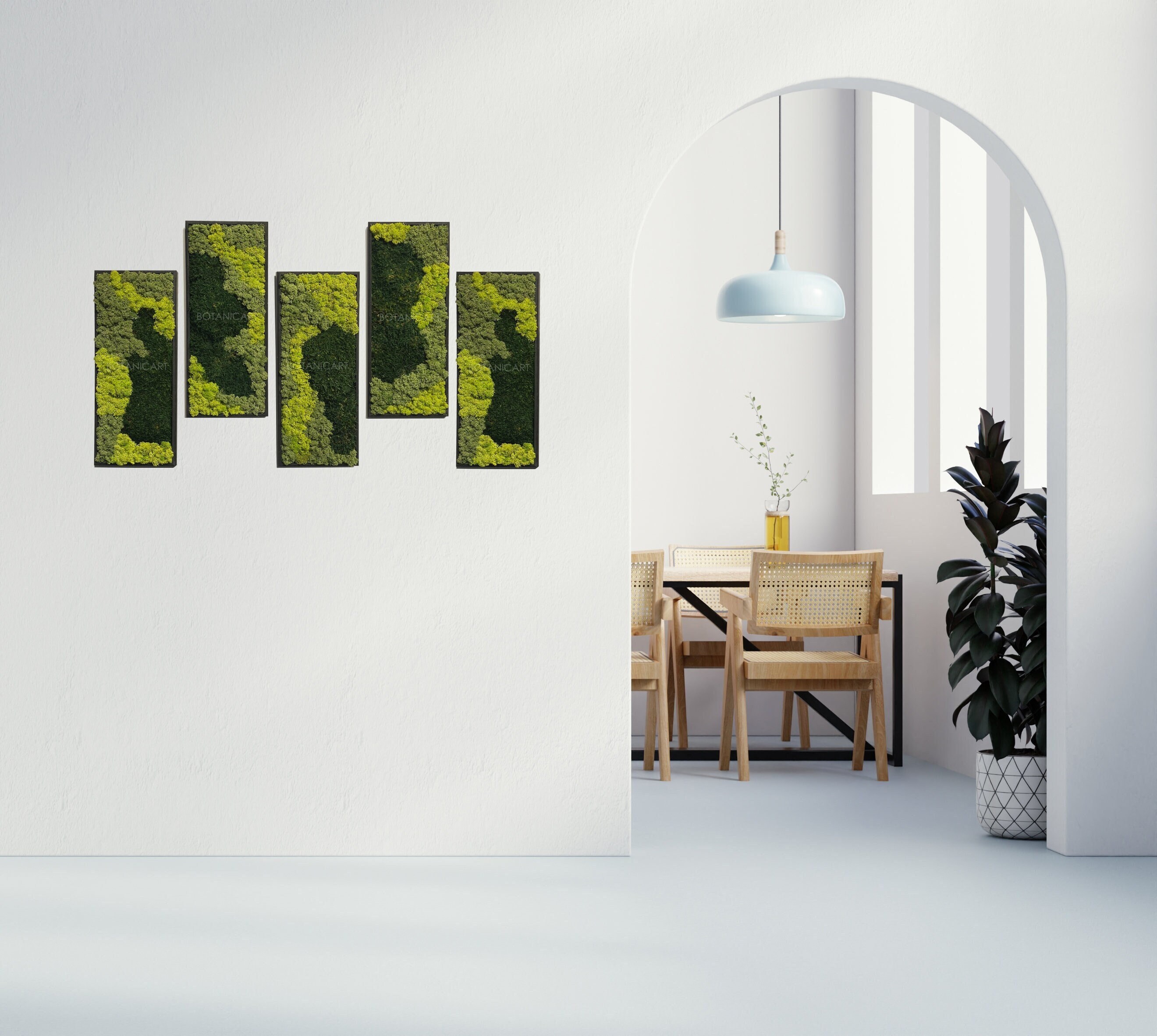 Moss Wall Art Moss Wall Decor Preserved Moss Art Framed Etsy