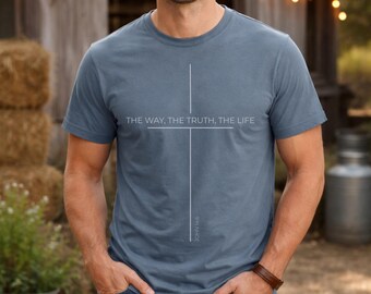 道は真理であり命である、クリスチャンシャツ、ヨハネ14章6節、イエスは王である