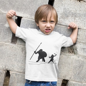 David and Goliath Toddler&#39;s Fine Jersey T-shirt