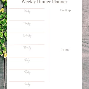 Weekly Dinner Planner