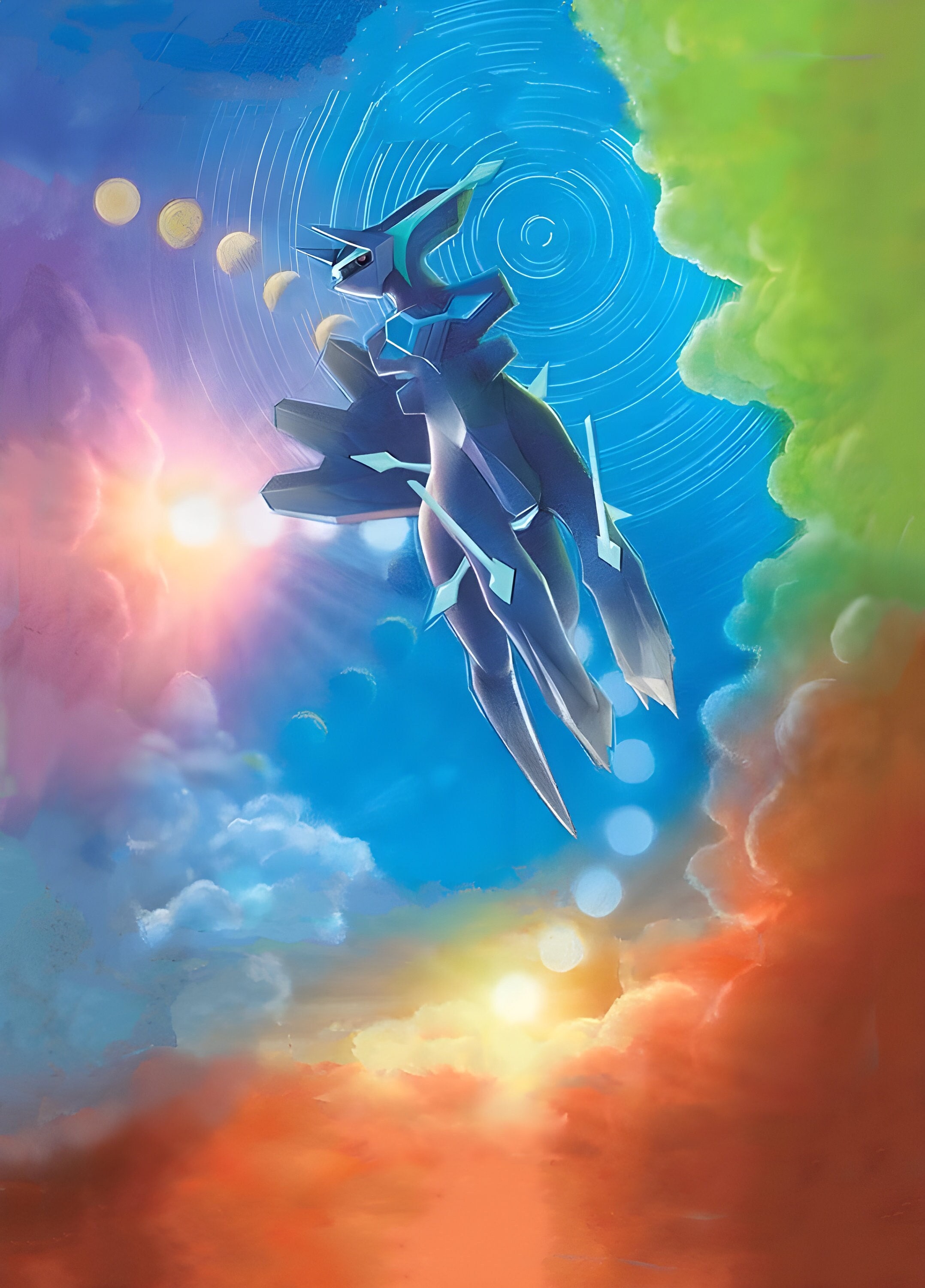 Pokemon-Kartenkunst-Hintergründe