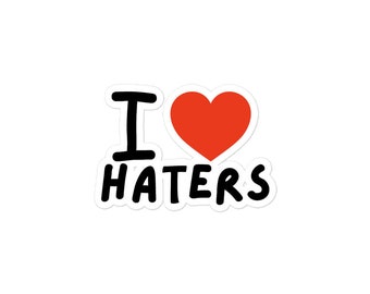 I Heart Haters sticker