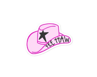 Yee Haw Cowboy Hat sticker