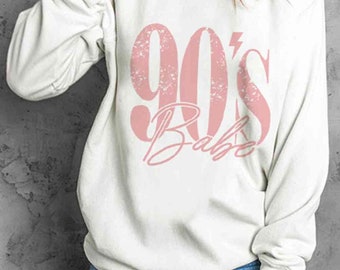 90er BABE Grafik-Sweatshirt