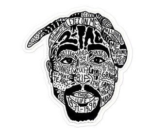 Tupac sticker