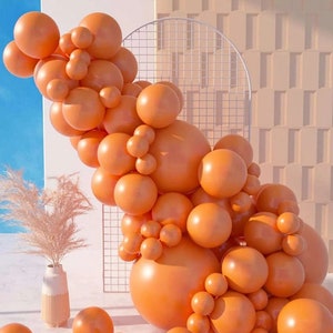 Thanksgiving Party Decor/Fall Orange Balloon Garland/Fall Party Decoration/Fall Party Balloon/Orange Halloween Party/Fall Orange Baby Shower