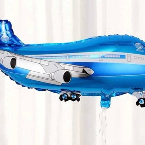 2pk Airplane Shape Balloons/Airplane Birthday Party/Kids Airplane Birthday Party/Aviation theme party/Farewell Party Decoration/1st Birthday