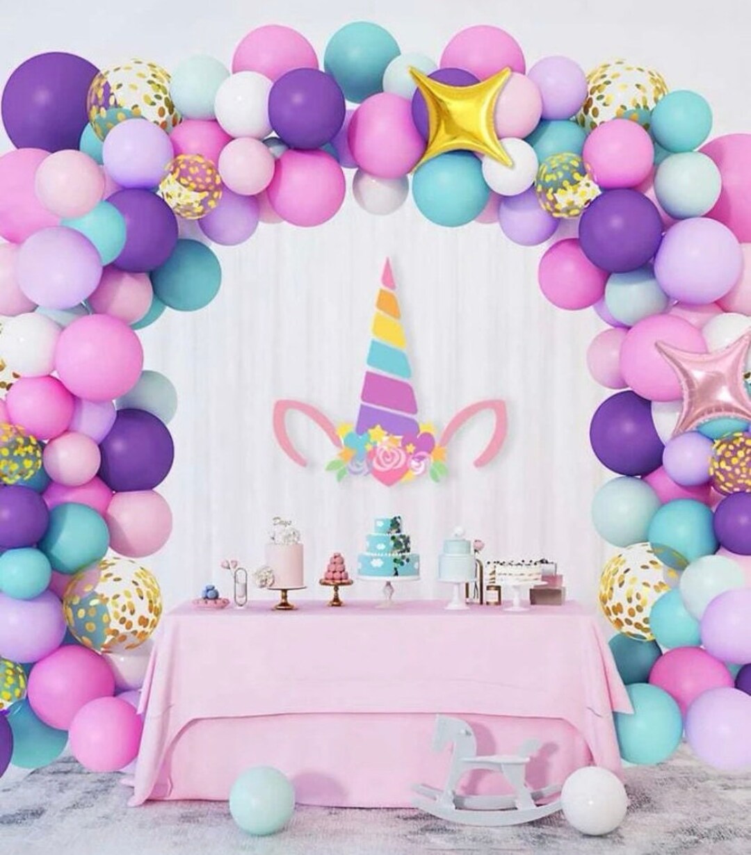 Pastel Unicorn Birthday Balloon Garland Kit/encanto Birthday Party