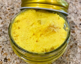 Turmeric Ghee: Homemade Butter, Ayurvedic Spread (8 oz)