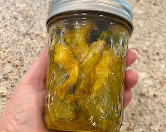Bengali Aam Tel Mango Pickle, Sun Cooked Raw Mango Condiment (8 ounce jar)
