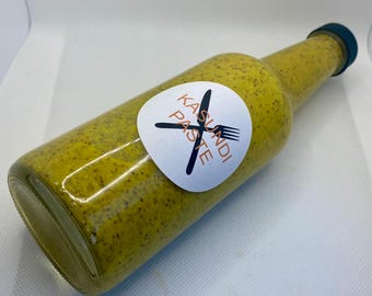 Kasundi: Bengali Mustard Paste - Hot Pungent Condiment (8 oz)