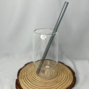 Reusable Glass Straws Set, Colorful Straight Straws, Eco-Friendly Drinking Straws, Glass Drinking Straws, Sustainable Gift
