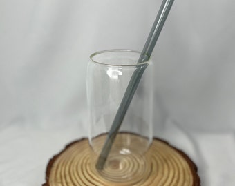 Reusable Glass Straws Set, Colorful Straight Straws, Eco-Friendly Drinking Straws, Glass Drinking Straws, Sustainable Gift