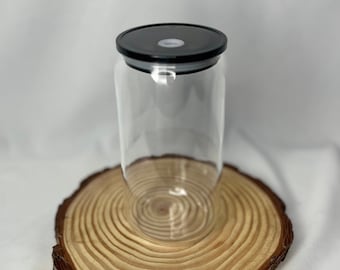 Glass Cup Acrylic Lids, Drink Cover Replacement, Silicone Seal, Hot & Cold Drink Protection, Eco-Friendly