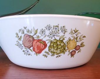Vintage Corning Ware Menuette: Spice of Life Pattern Skillet