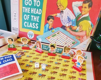 Vintage Go to the Head of the Class Game - Milton Bradley, 1967, #4175, Serie 16