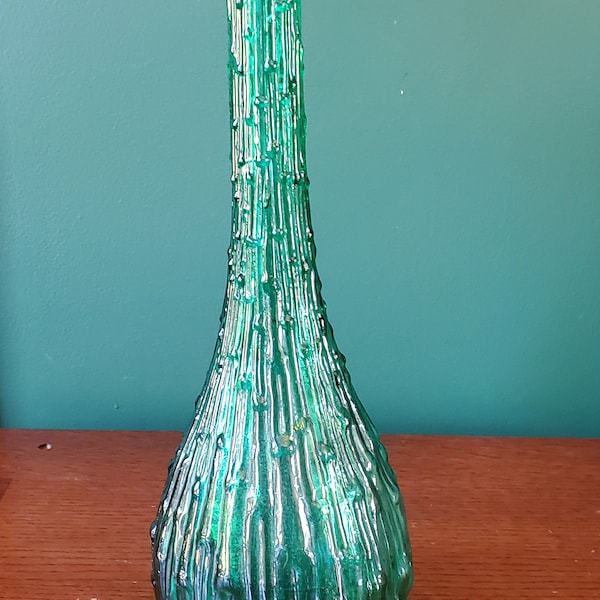 Empoli Green Glass Decanter - Genie Bottle - No lid
