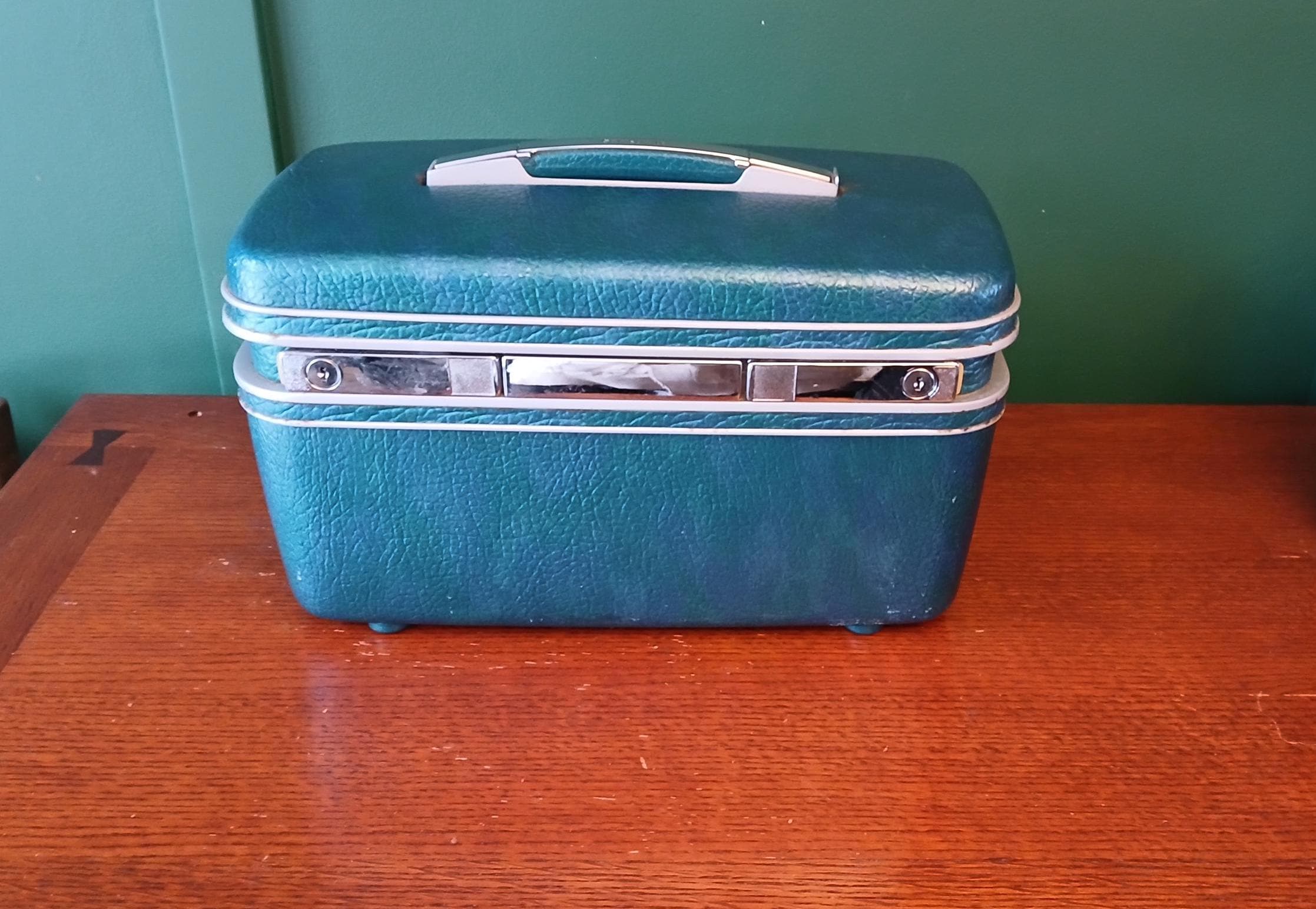 Sac de nuit vintage Samsonite Lt. bleu doux à transporter