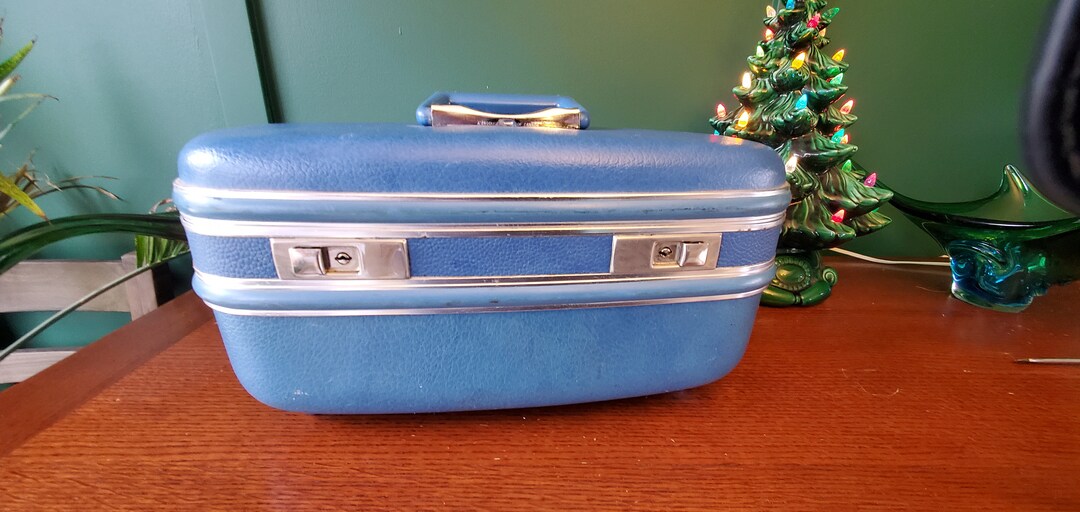 Vintage Train Case / Cosmetic Tote Dominion Made in Canada Etsy